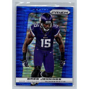 2013 Panini Prizm #122 Greg Jennings Prizms Blue Pulsar